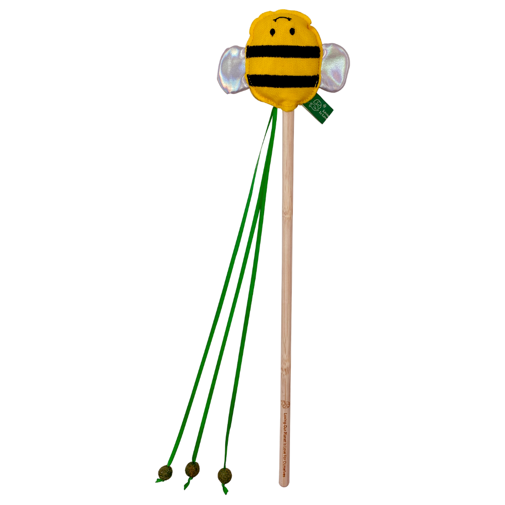 RPET Catnip Wand - Bee