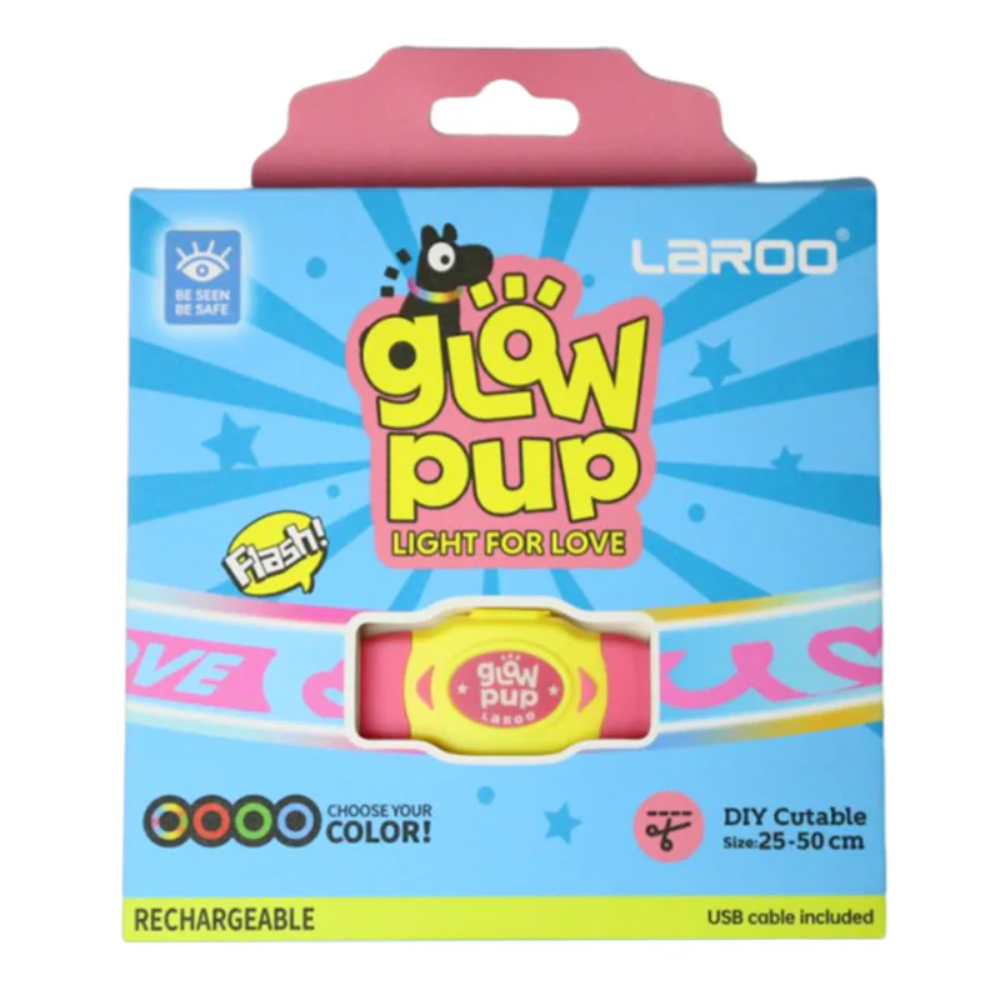 Glow Pup Rechargeable LED Collar - Pink